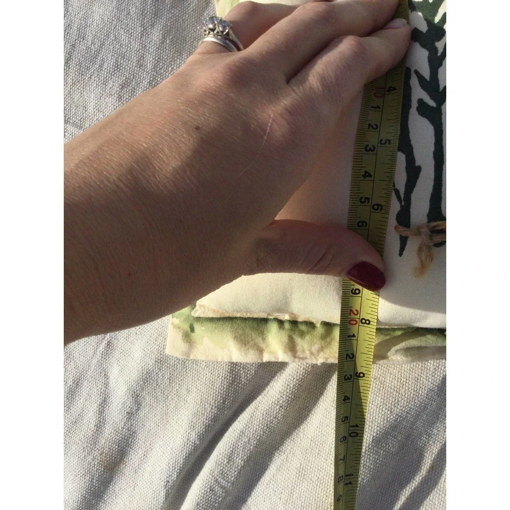 9” rosemary pillow herb farmhouse linen‎ country greenery rustic small
